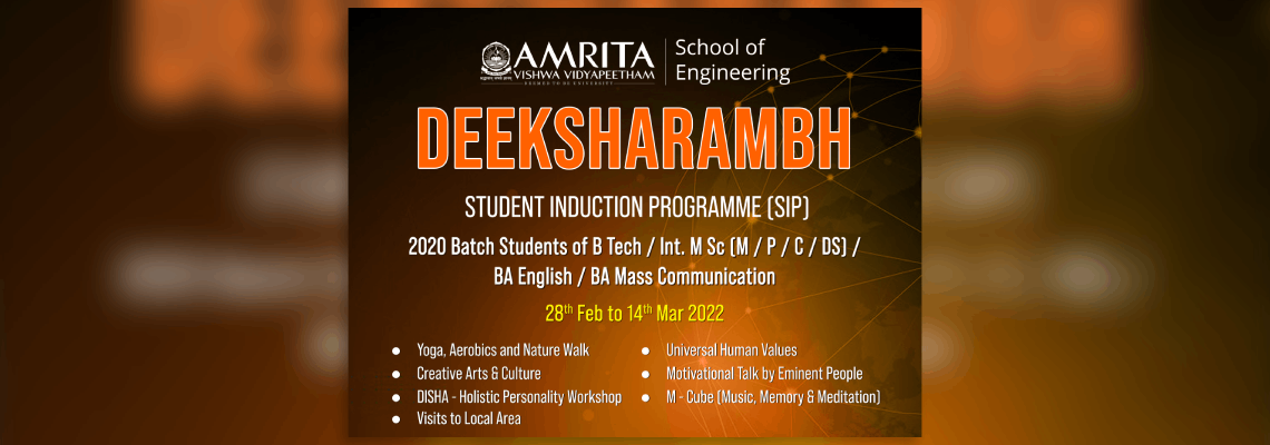 Deeksharambh - student induction programme