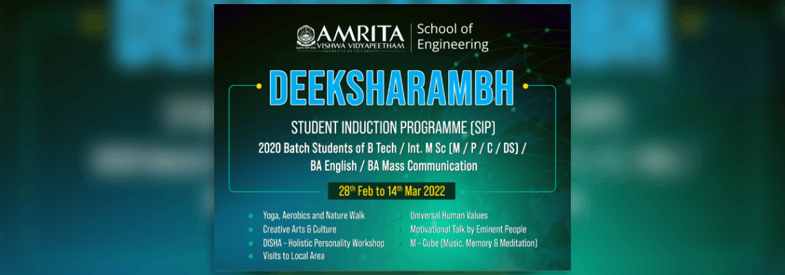 Deeksharambh - student induction programme