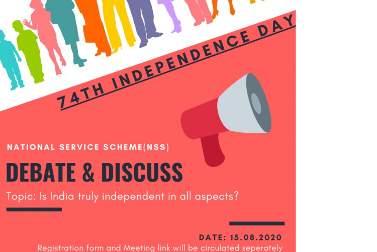 74th Independence Day Celebration - Debate and Discuss (15-08_2020)