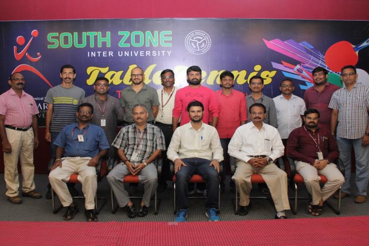 South Zone Inter University Table Tennis Men-Tournament:2017-18 - Organising Team