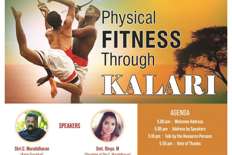 Flyer - An Online Experts' Talk on  "PHYSICAL FITNESS THROUGH KALARI"