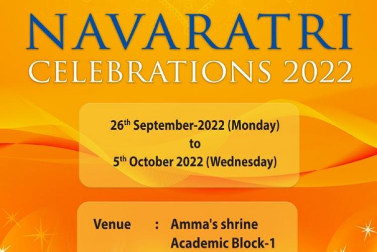Flyer - Navaratri Celebrations 2022