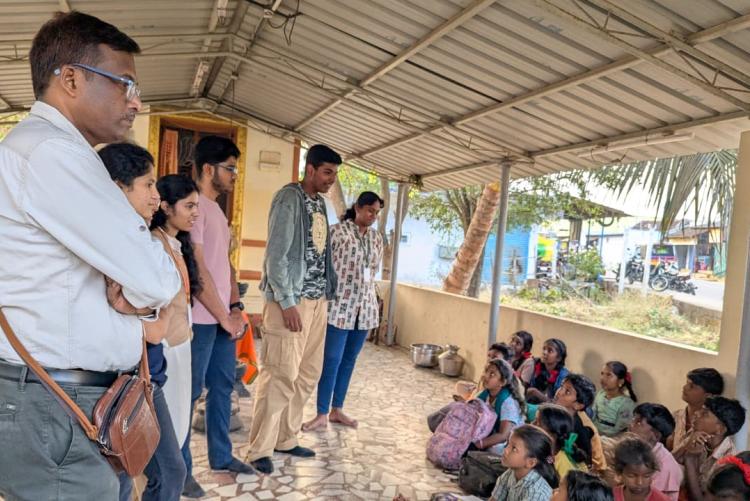 Ettimadi Govt School children teaching